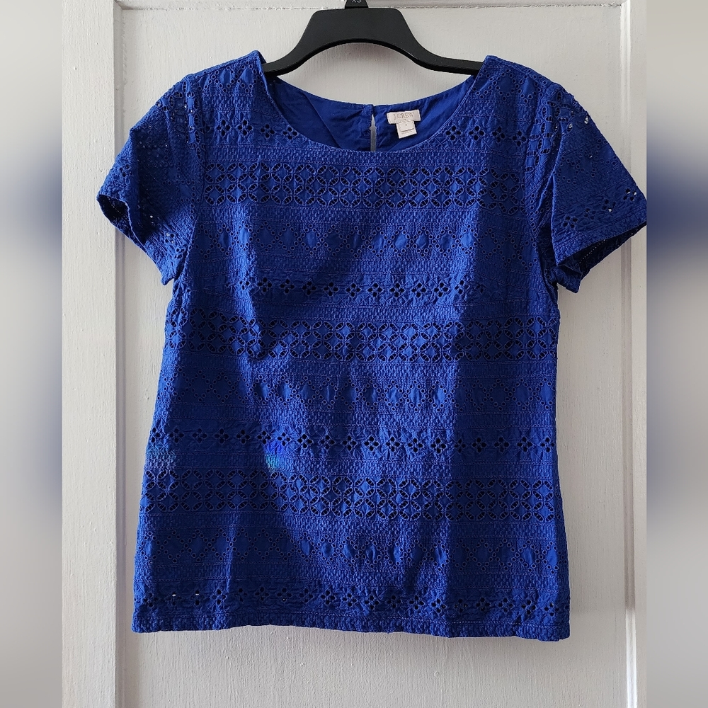 J. Crew Eyelet Top